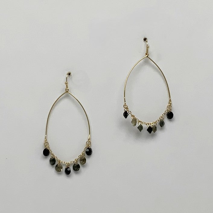 Teardrop Dangle Crystal Earrings