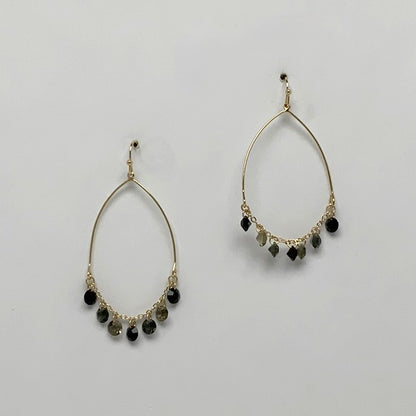 Teardrop Dangle Crystal Earrings