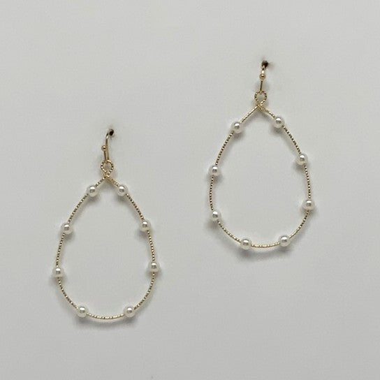 Delicate Teardrop Pearl Earrings