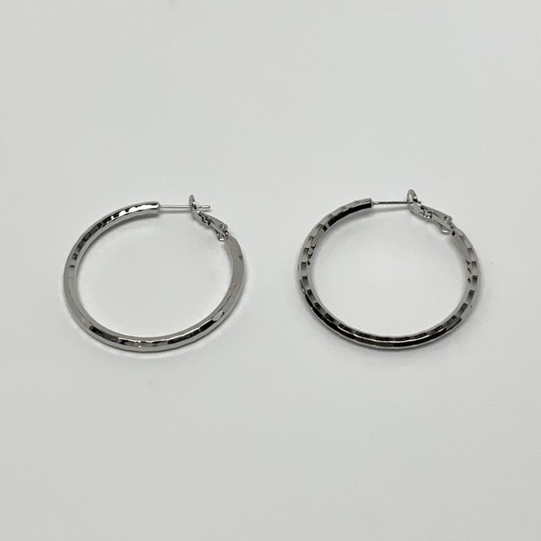 Thick Textured Hoop Earrings