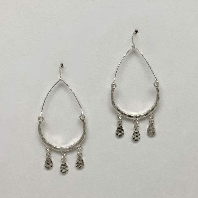 Teardrop Charm Earrings