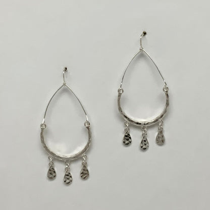 Teardrop Charm Earrings
