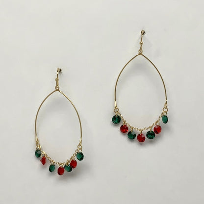 Teardrop Dangle Crystal Earrings