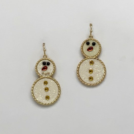Snowman Drop Earring