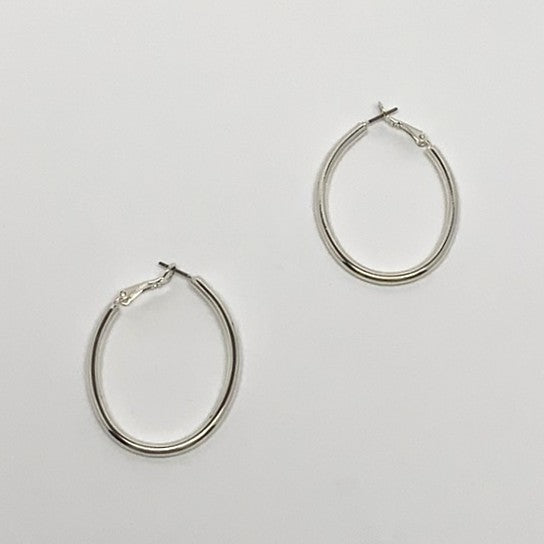 Oval Hoop Earrings