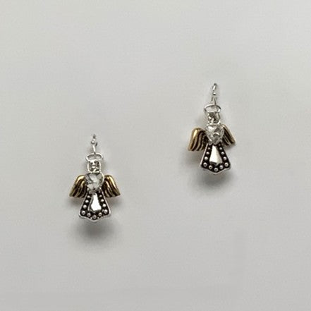 Crystal Angel Earrings