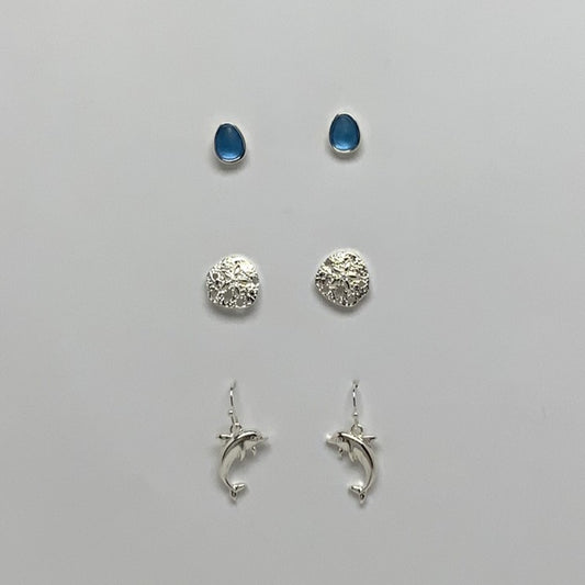 Sea Life Earring Trio Set