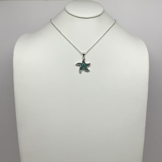 Stone Filled Starfish Necklace