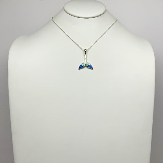 Enamel Dolphin Tale Necklace