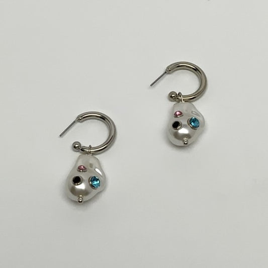 Pearl Earrings With Gems