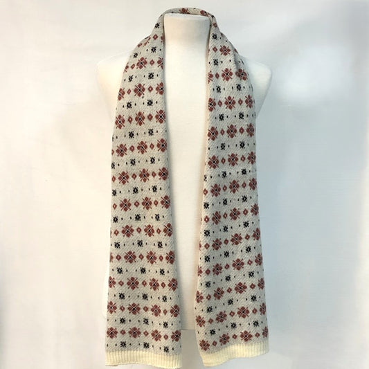 Flower Like Pattern Print Scarf
