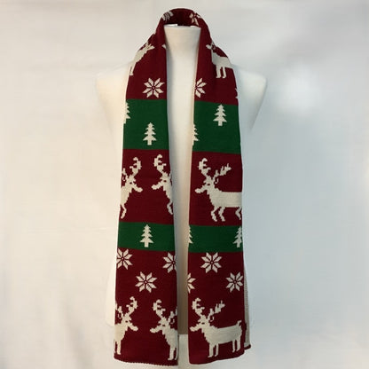 Reindeer Tree Snowflake Reversable Print Scarf