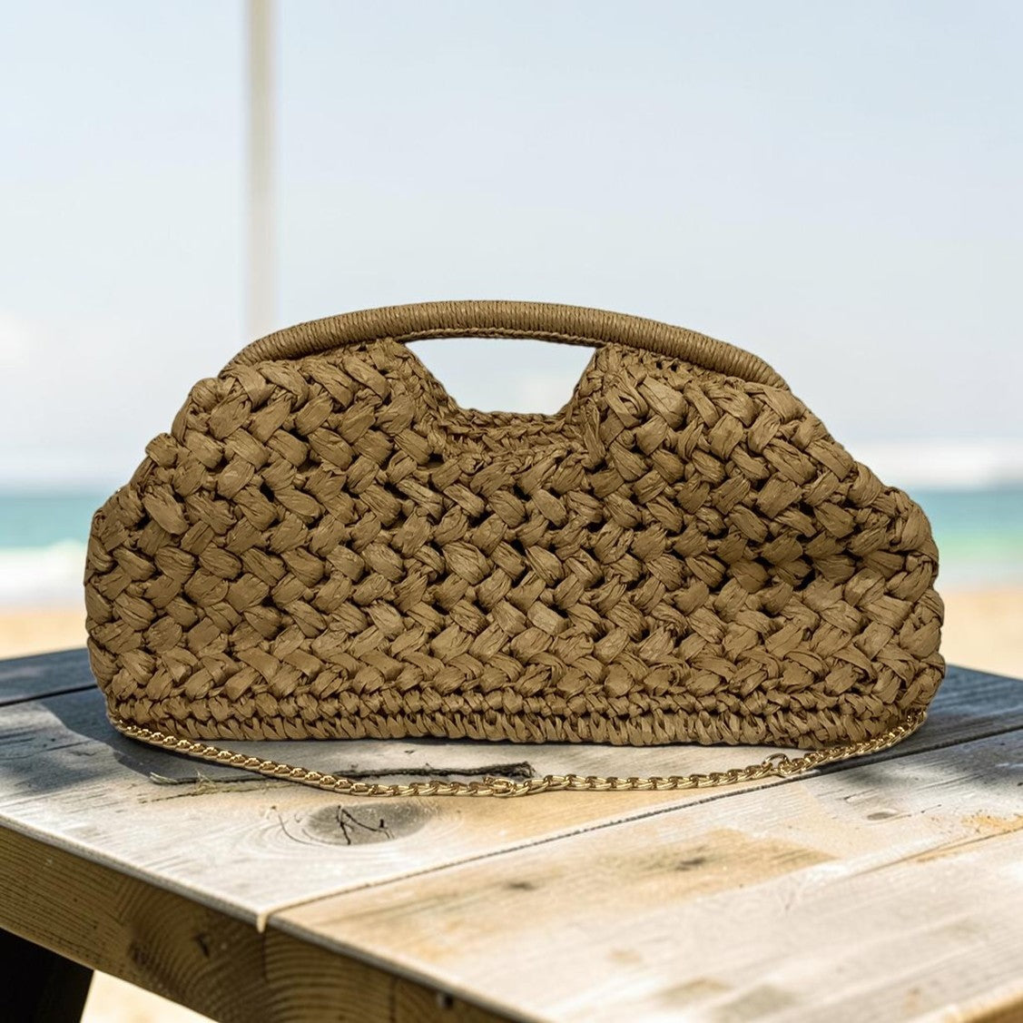 Straw Crossbody Bag (AC-118)