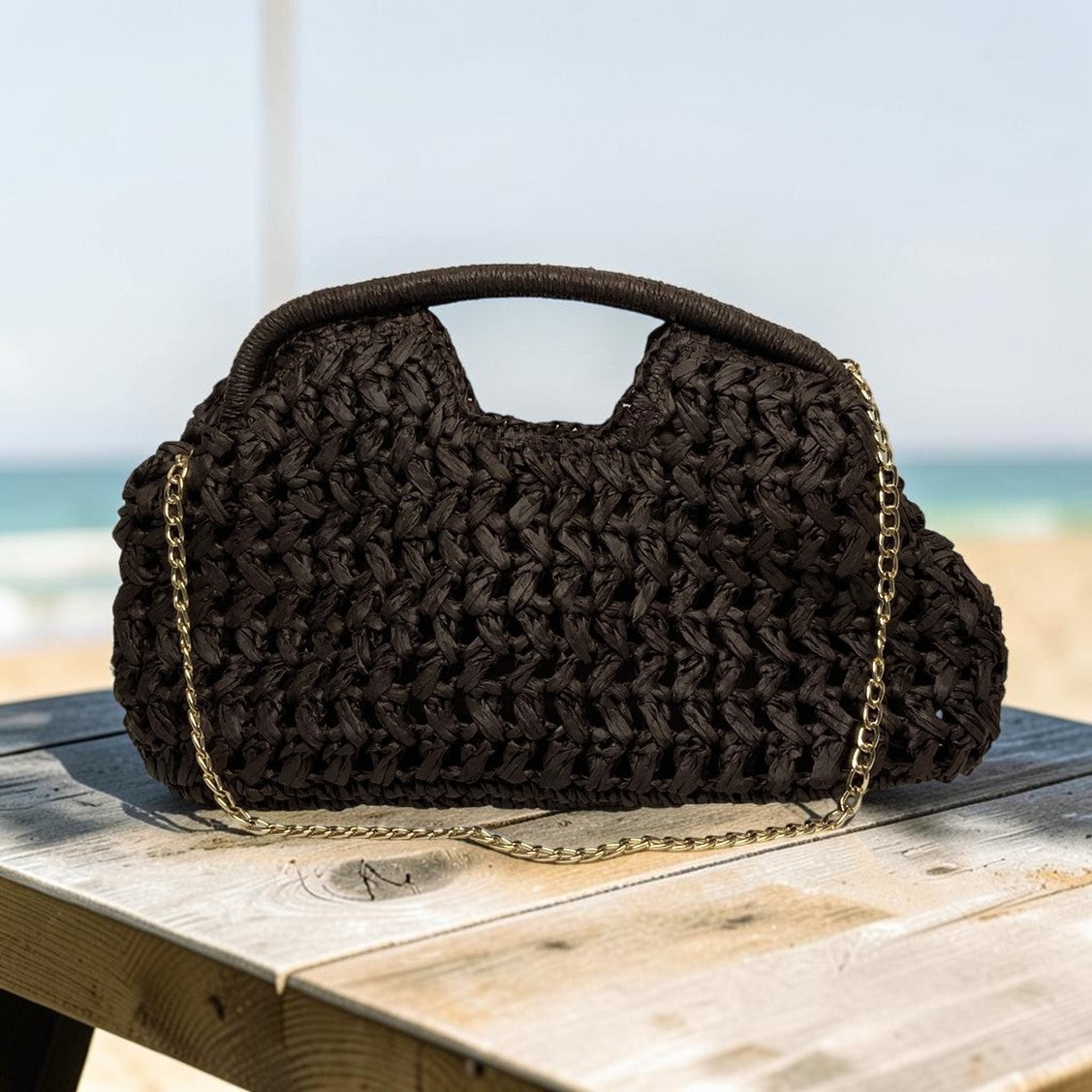 Straw Crossbody Bag (AC-118)