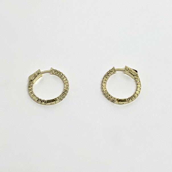 Diamond Hoop Earrings