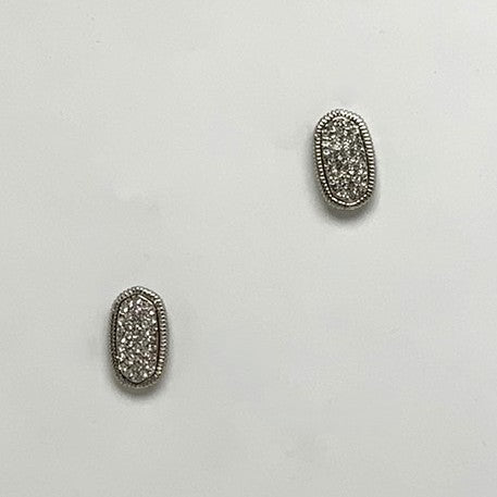 Oval Bling Earrings