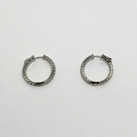 Diamond Hoop Earrings