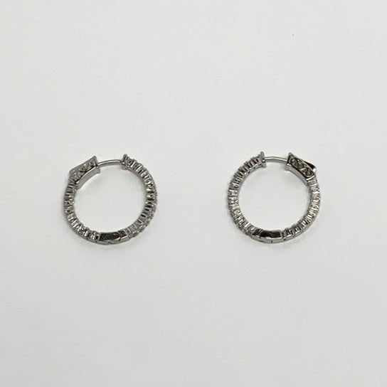 Diamond Hoop Earrings