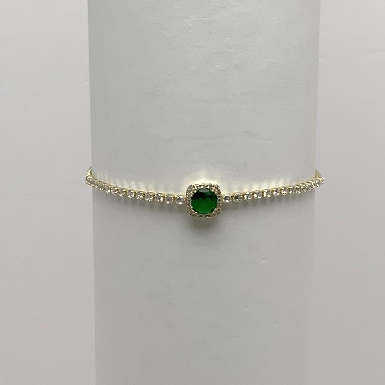 Emerald Bling Tennis Bracelet