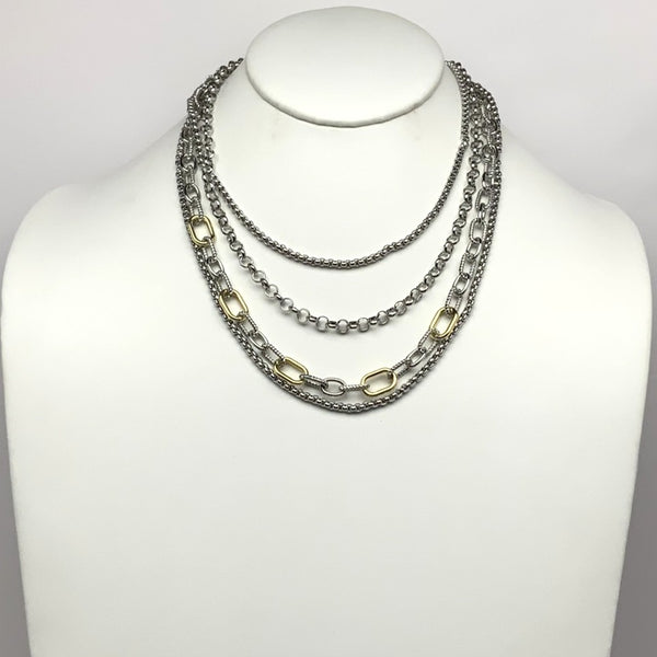 Multi-Layered Chain Necklace