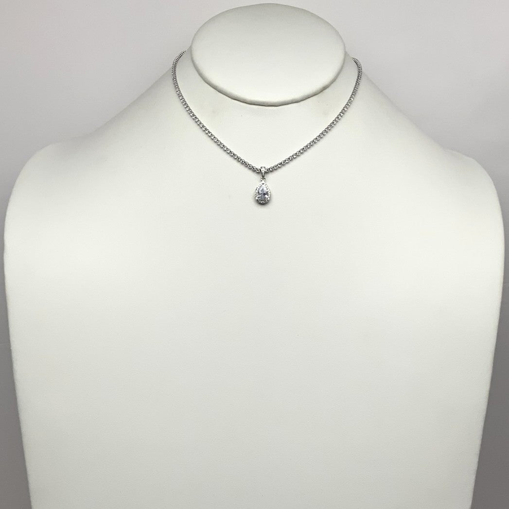 Crystal Teardrop Necklace