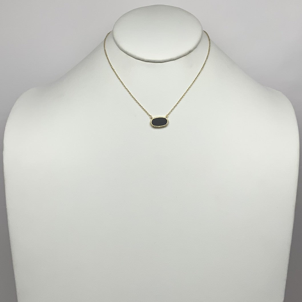 Black Oval Designer Pendant