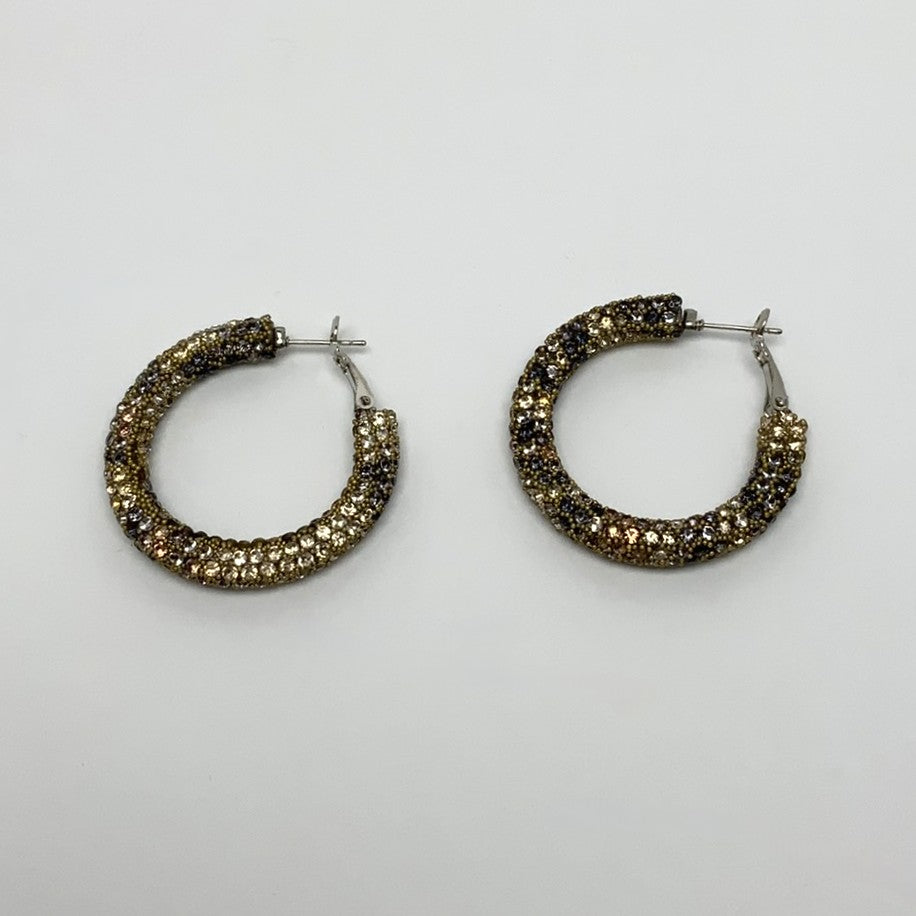Rhinestone Hoop Earrings