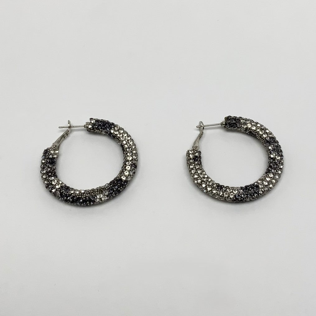 Rhinestone Hoop Earrings