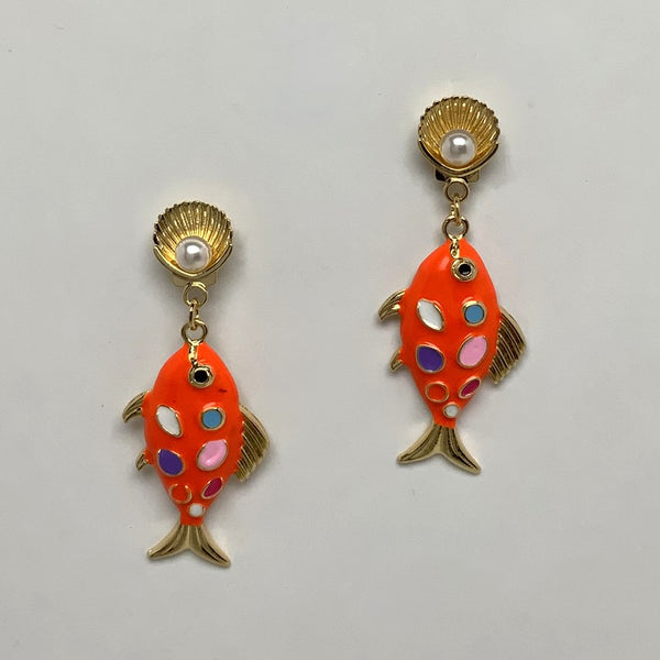 Fun Fish Spot Earrings
