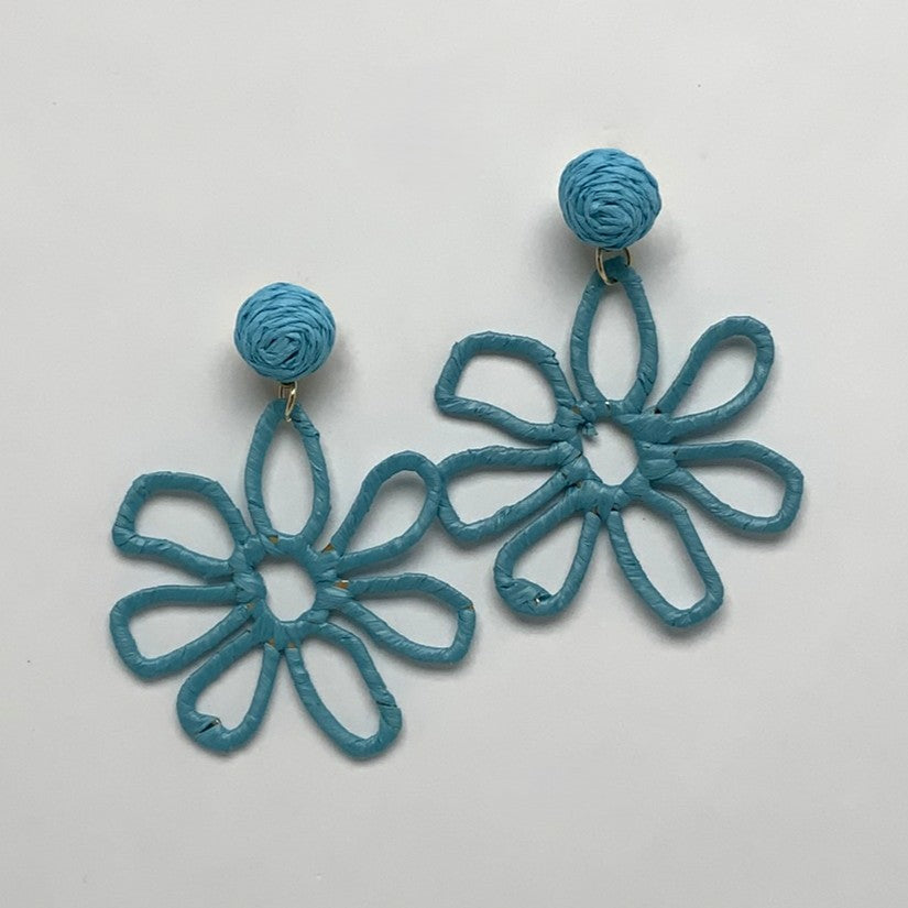 Wrapped Flower Earrings