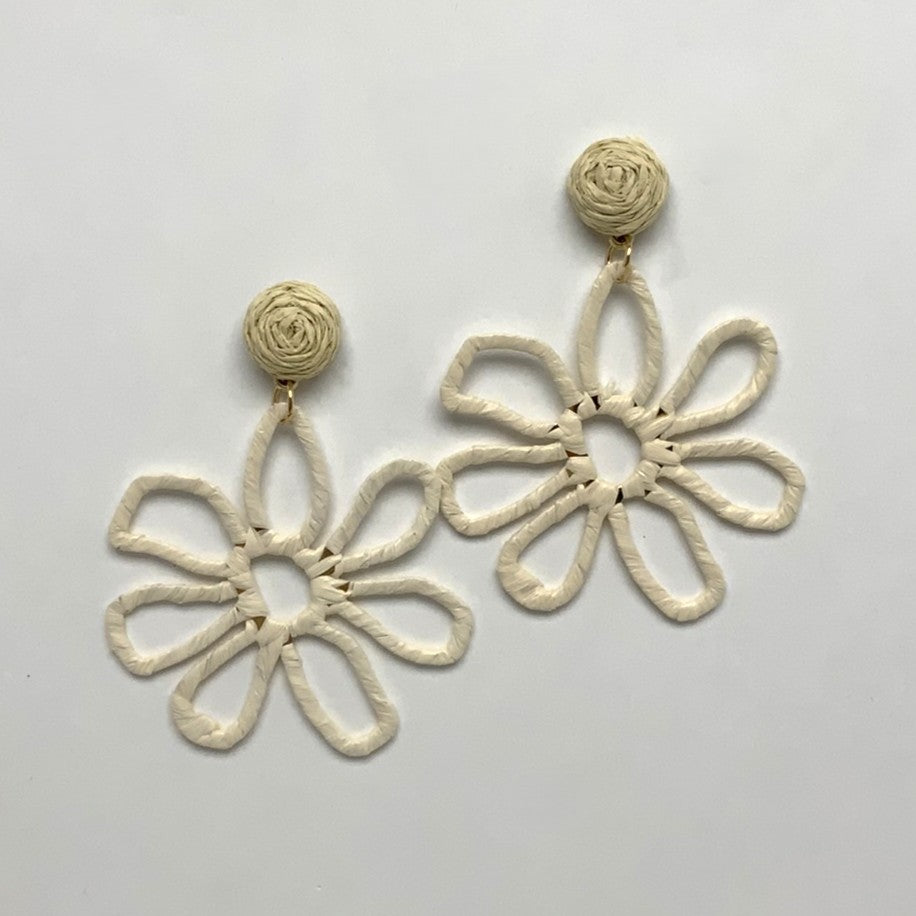 Wrapped Flower Earrings