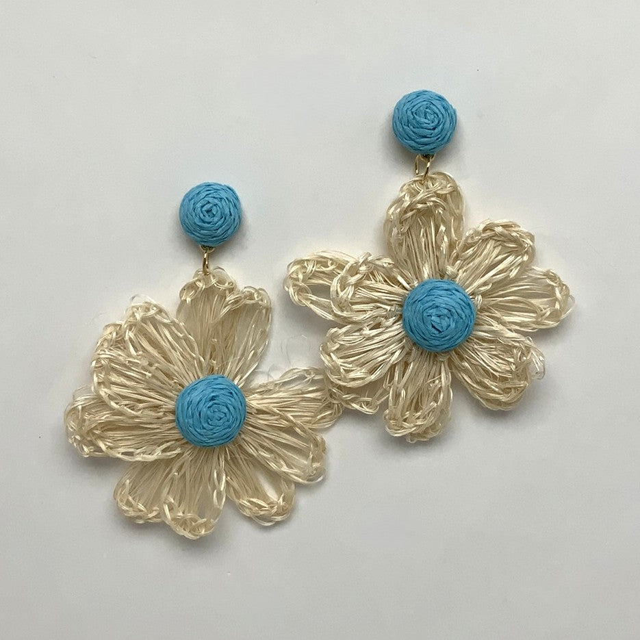 Wicker Flower Earrings