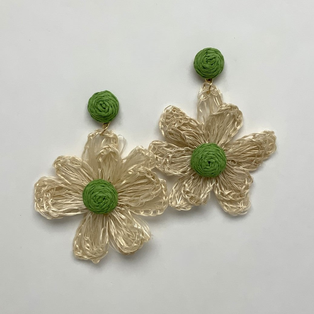 Wicker Flower Earrings
