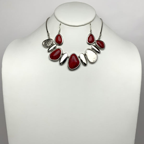 Oval Stone Necklace