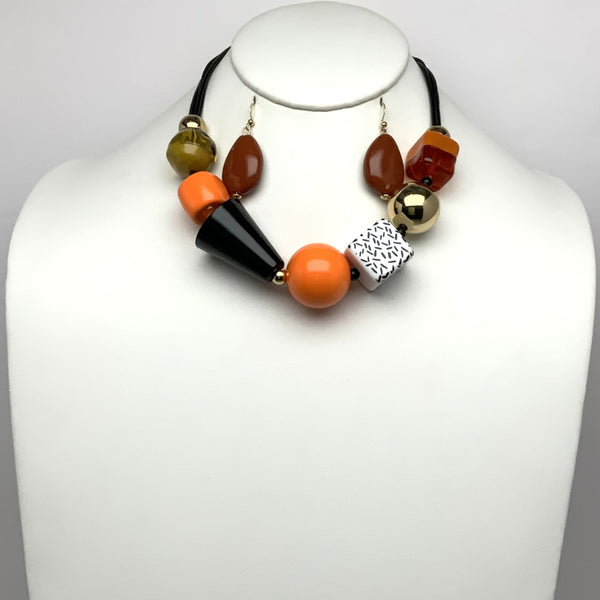 Odd Shapes and Nuggets Necklace Set