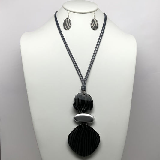 Animal Print Lucite Drop