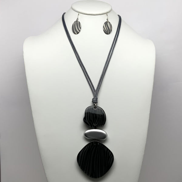 Animal Print Lucite Drop