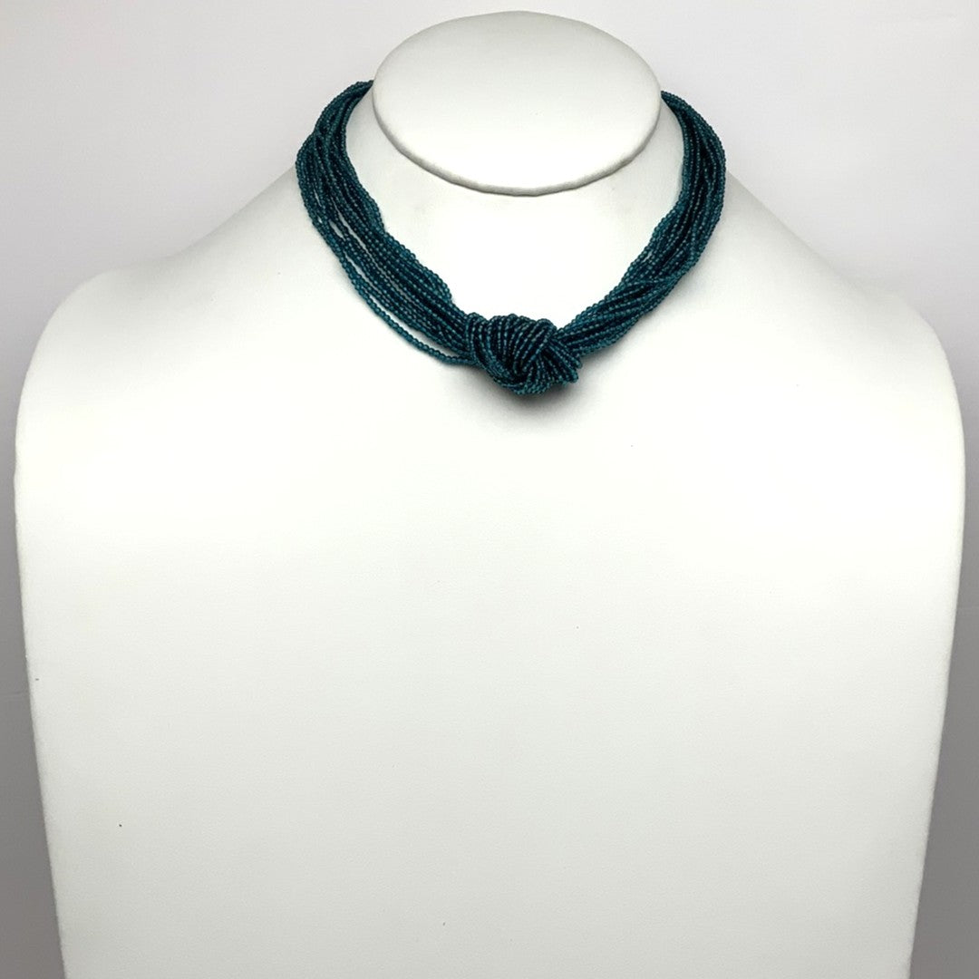 Layered Crystal Knot Necklace
