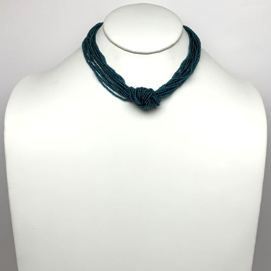 Layered Crystal Knot Necklace