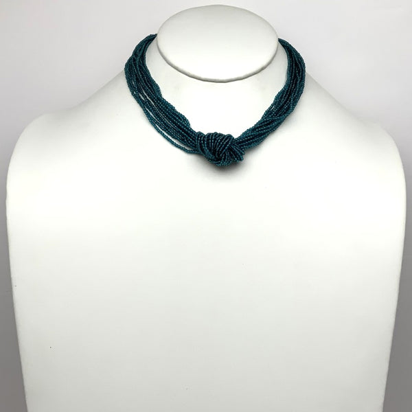 Layered Crystal Knot Necklace