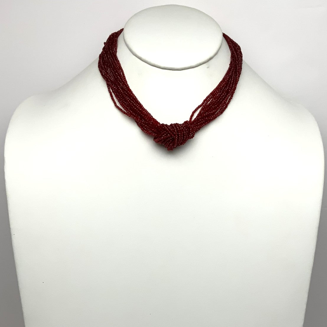 Layered Crystal Knot Necklace