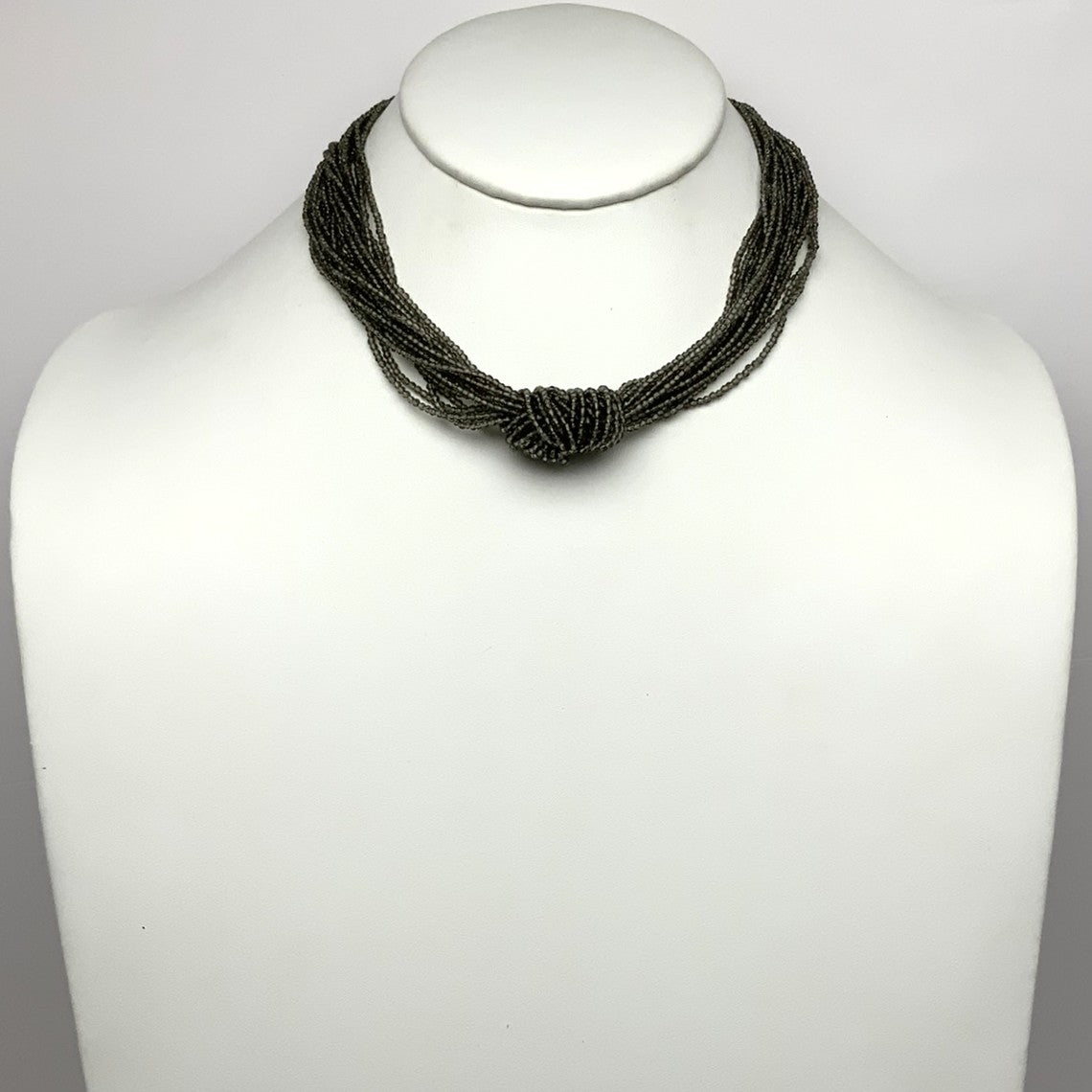 Layered Crystal Knot Necklace