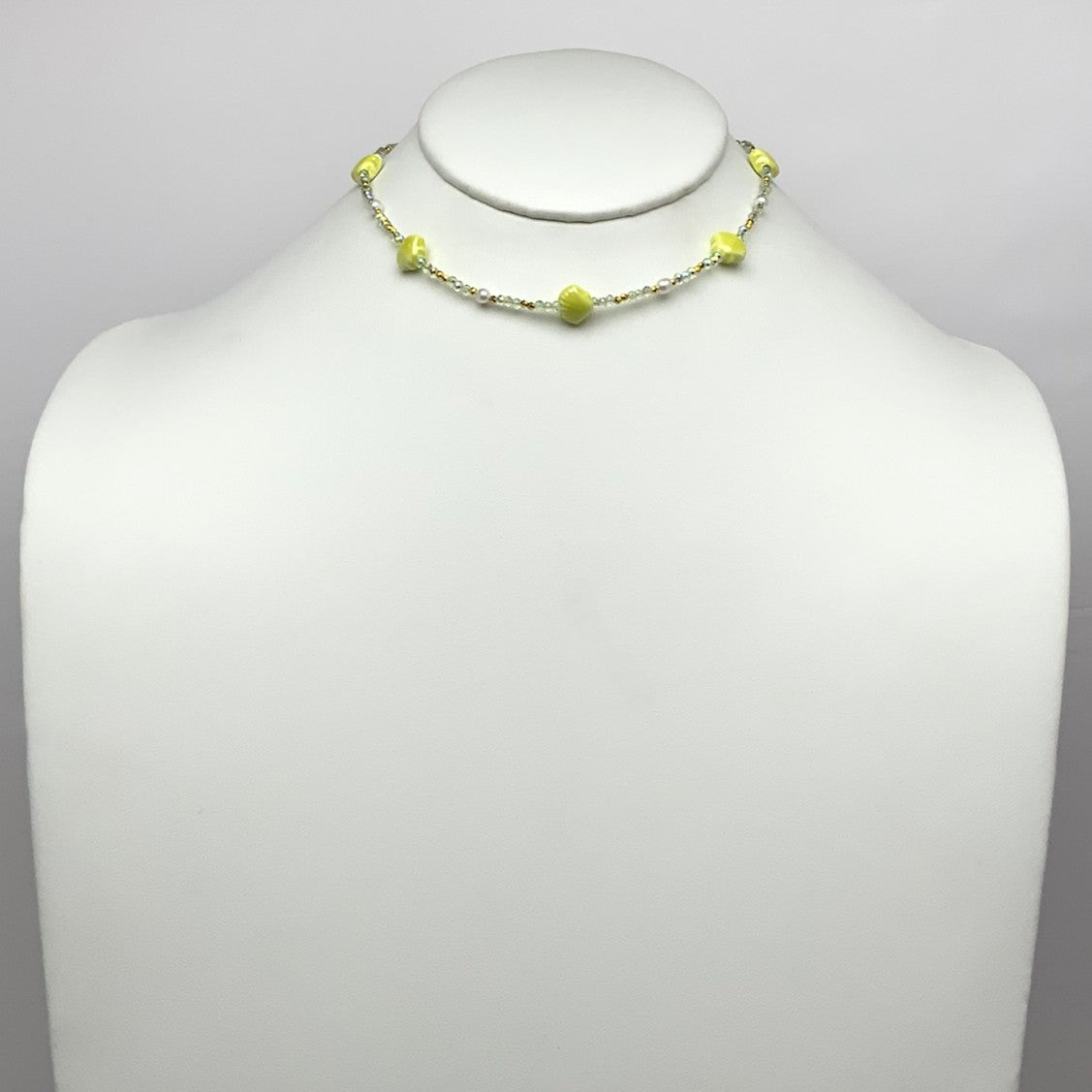 Seashell Crystal Beaded Necklace