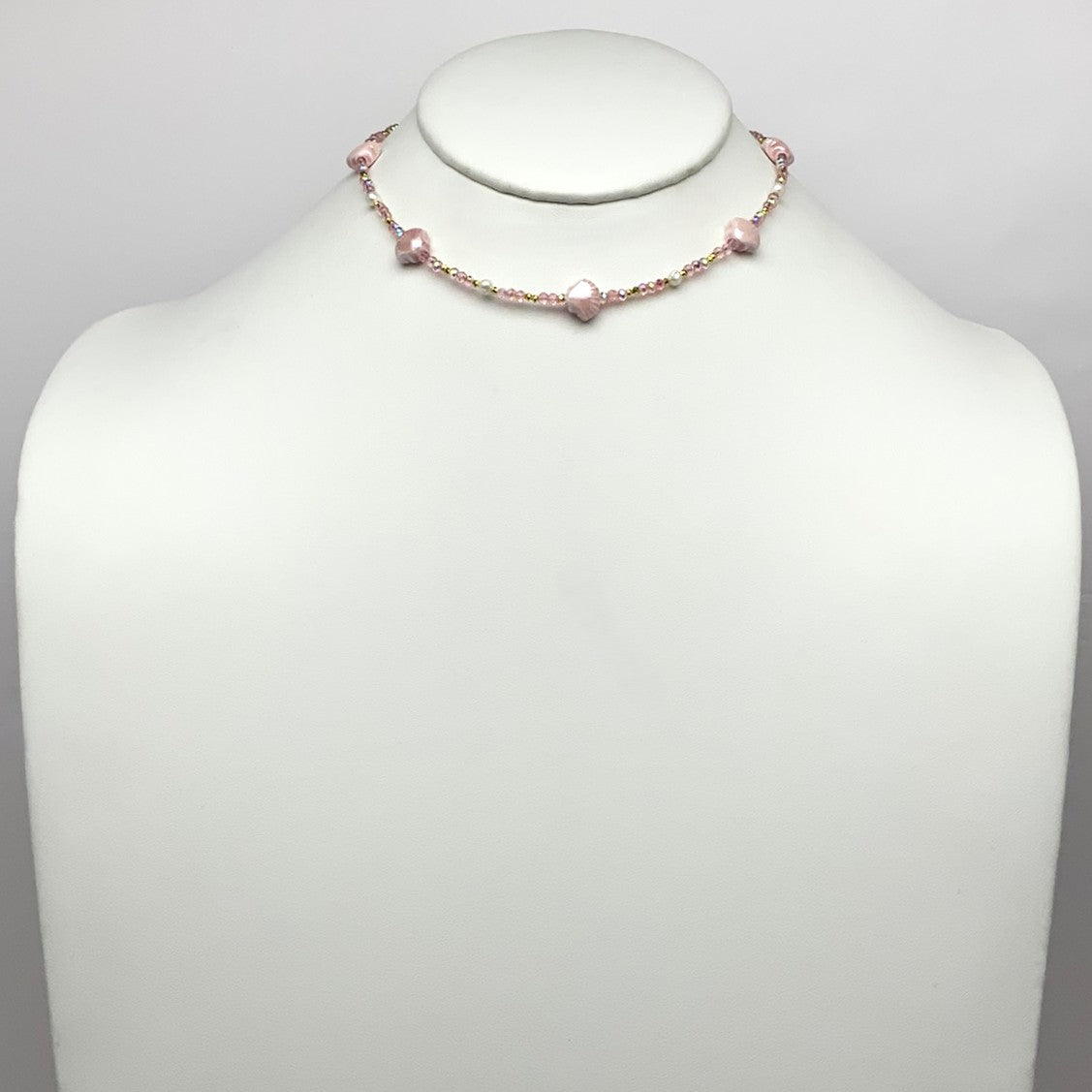 Seashell Crystal Beaded Necklace