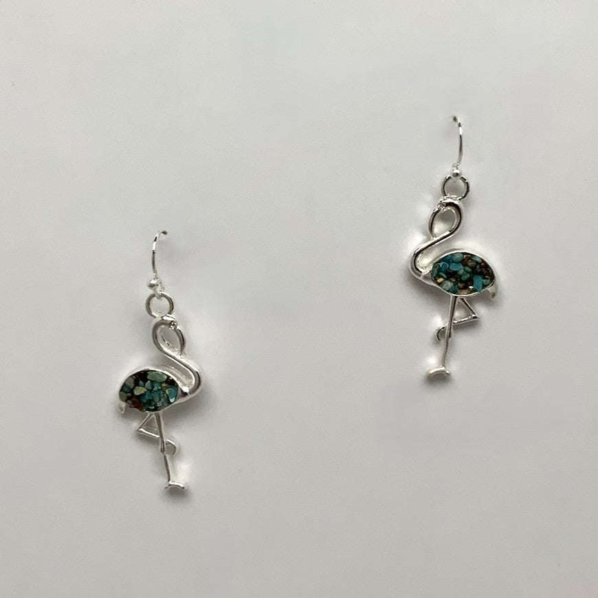 Flamingo w/stones Earrings
