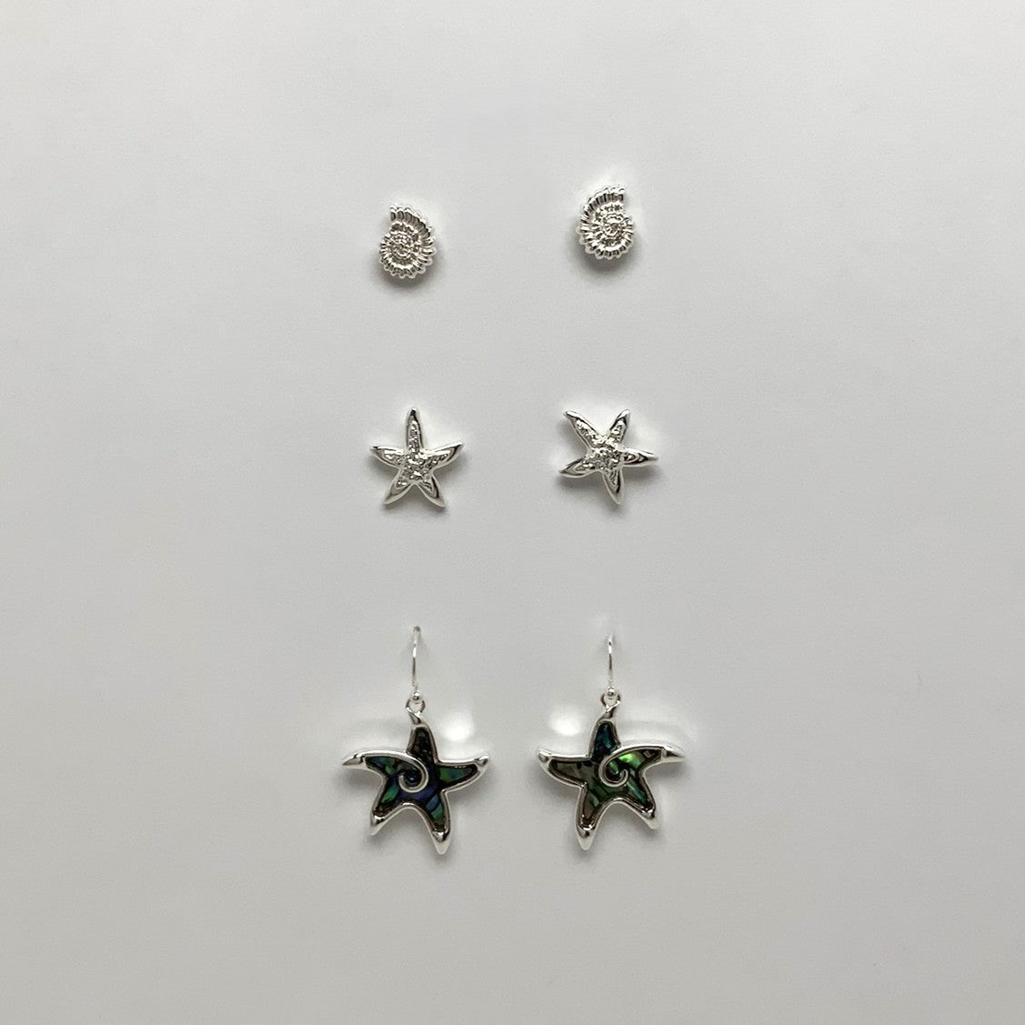 Nautical Silver Set Earrings