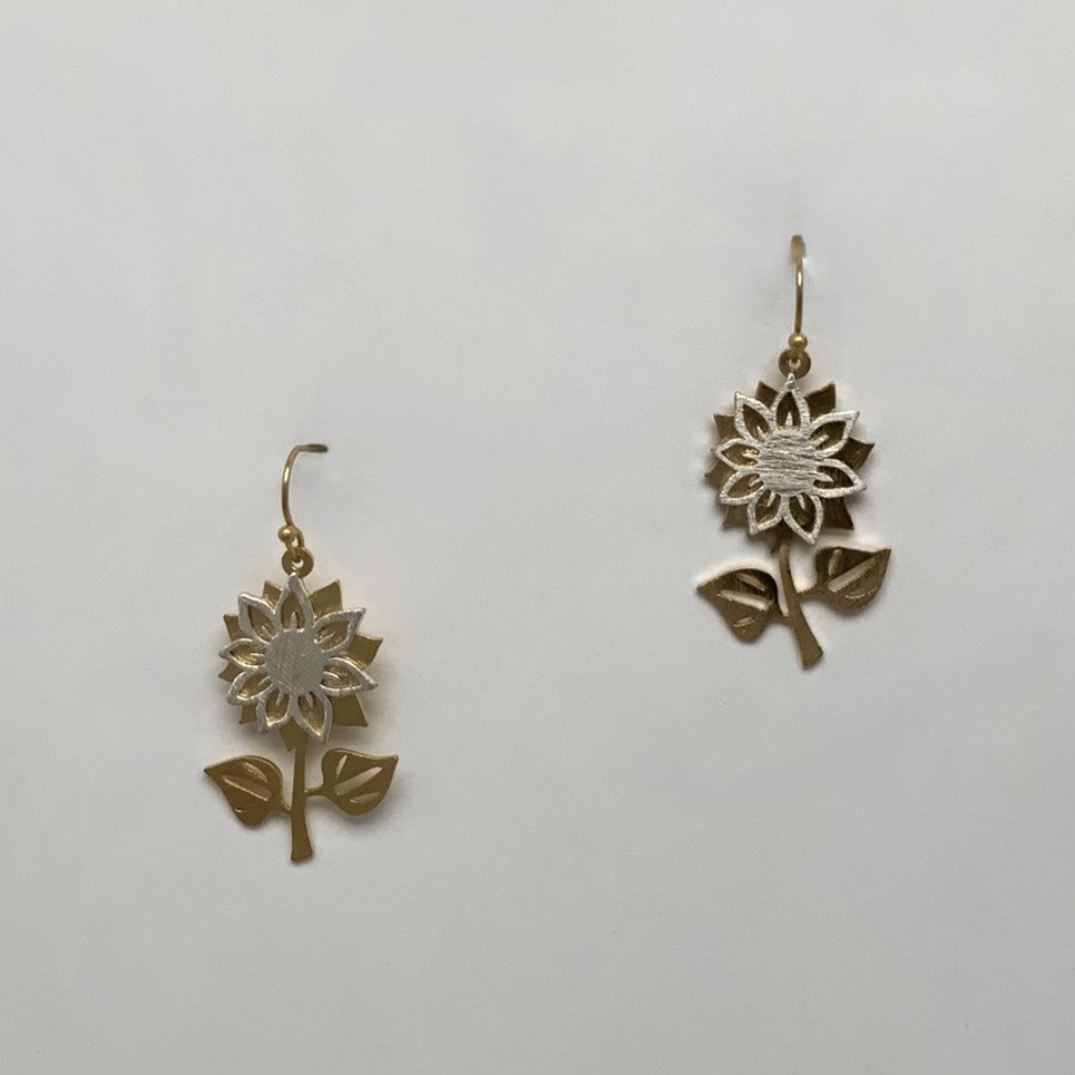 Sunflower Drop Earrings