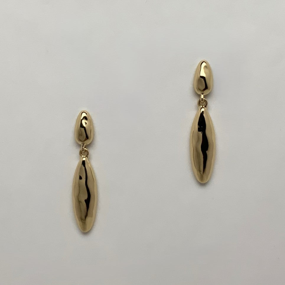 Hammered Drop Earrings