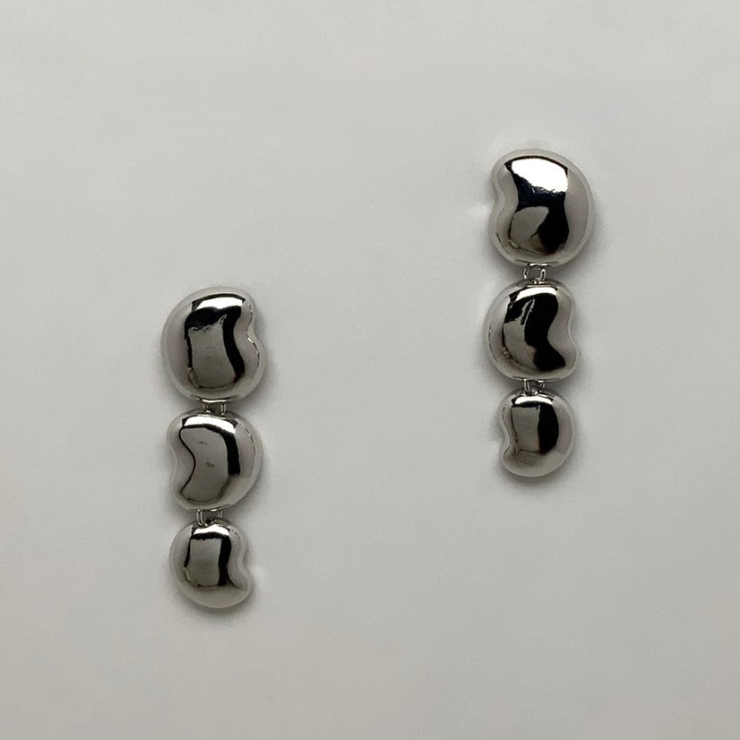 Bean 3 Tiered Drop Earrings