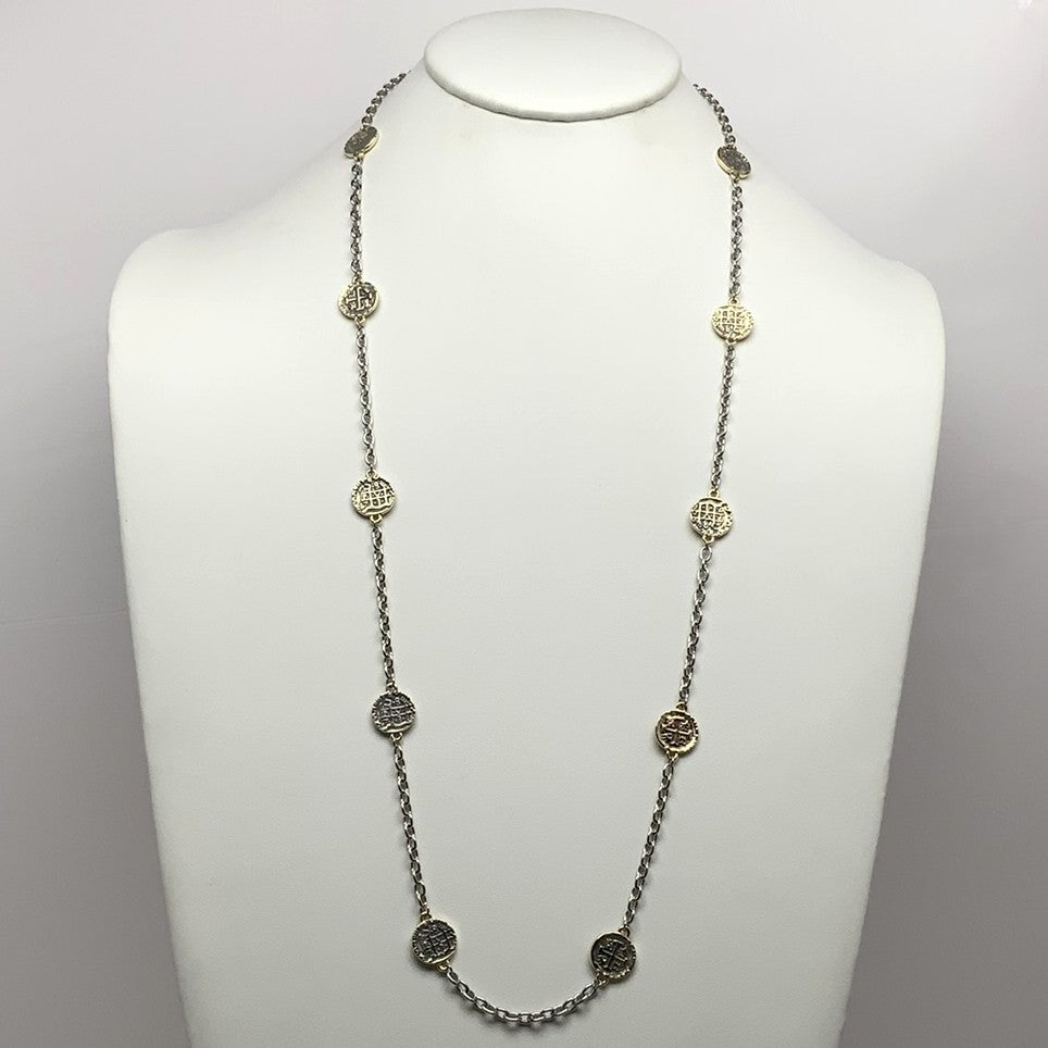 Long Small Coin Necklace